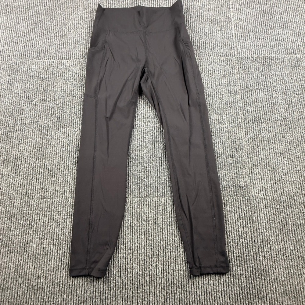 Fabletics Women Small Black High Waisted PowerHold Leggings with Pockets NY88C25
